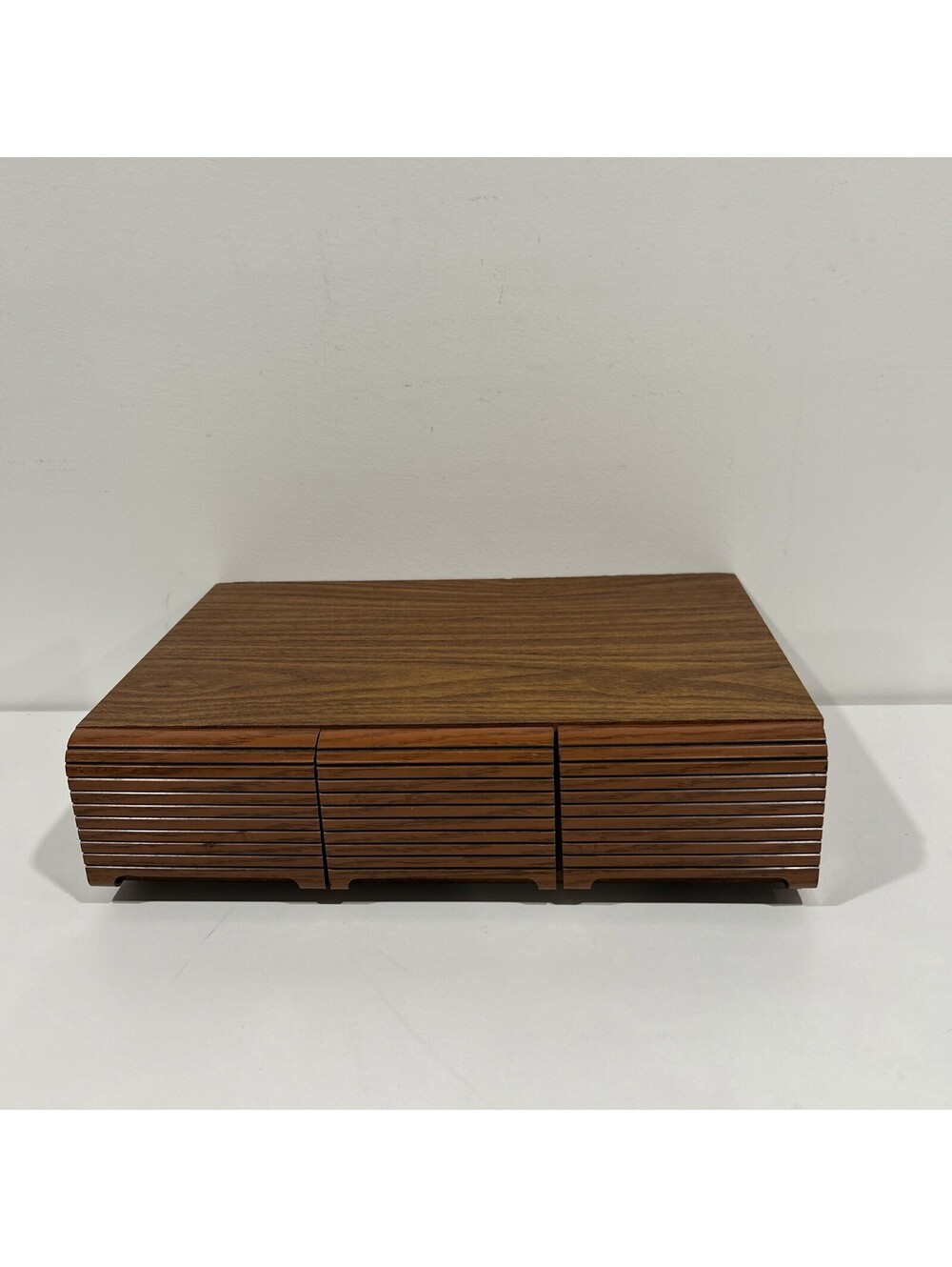 Vintage 3 Drawer Cabinet Cassette Tape Holder Storage - Holds 36 Tapes 15.5”x10”